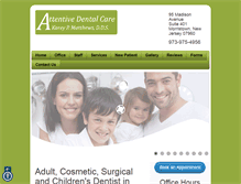 Tablet Screenshot of dentist-morristown.com